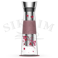 Karafka Szklana JM z zaparzaczem `Kwiat Wiśni` 1250ml